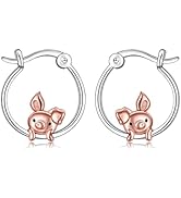 Pendientes De Aro Pequeños De Plata Bañada En Oro Amarillo De 18K Con Topacios Blancos Y