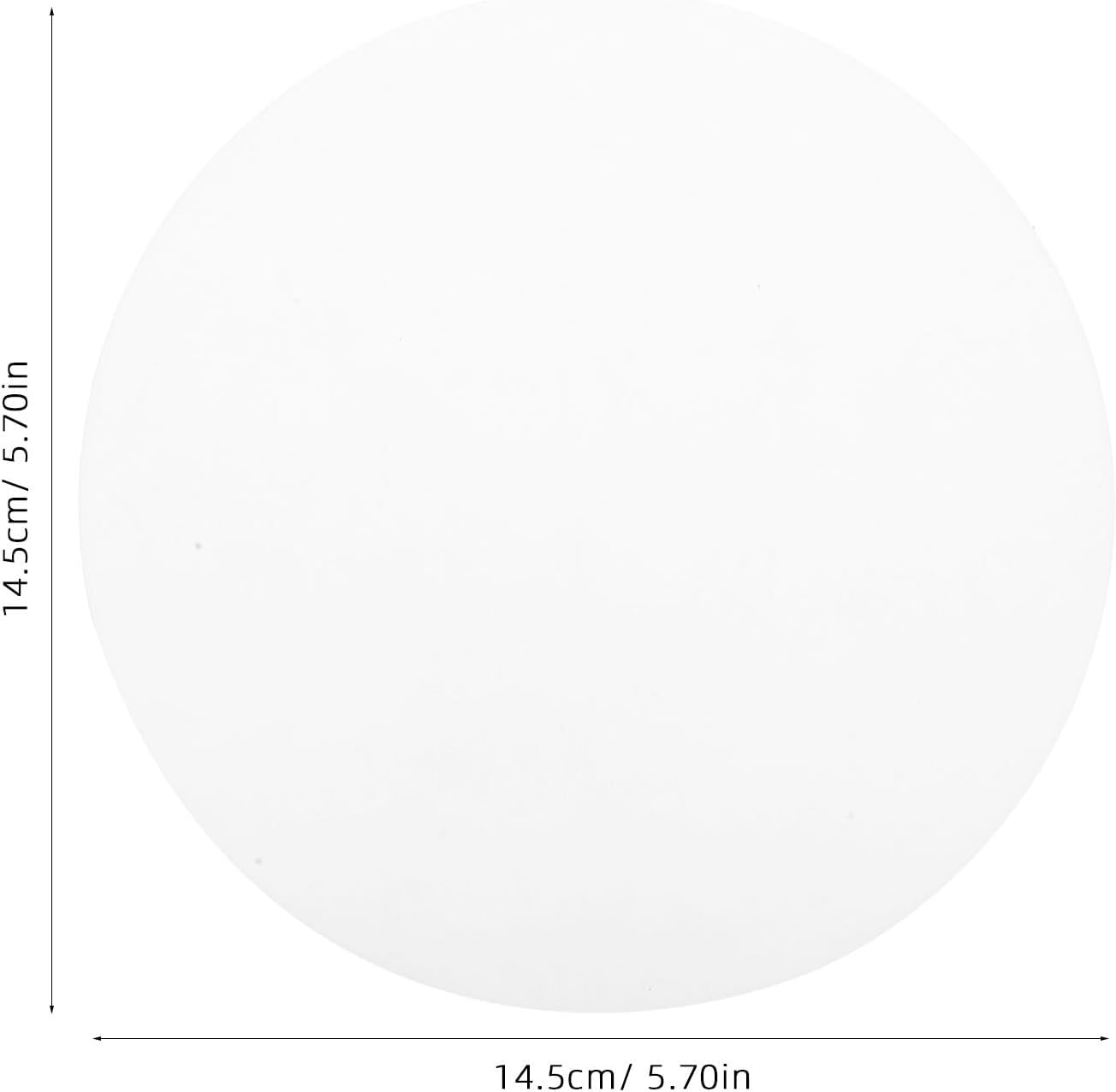 5pcs round Acrylic Lampshade Diffuser Panels 5.7 Inch Diameter 1mm Thickness White Light Diffuser Board with Optimal Light Diffusion and Easy Installation for Decorative Lighting