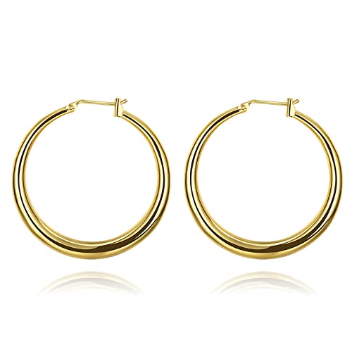 Boucles d'oreilles en Or 18 carats parfaites du bureau aux soirées