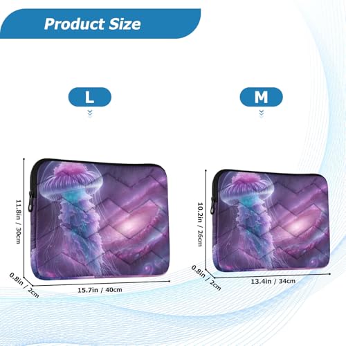 Funda para Laptop Padded Durable con Estampado Jellyfish miniatura 3