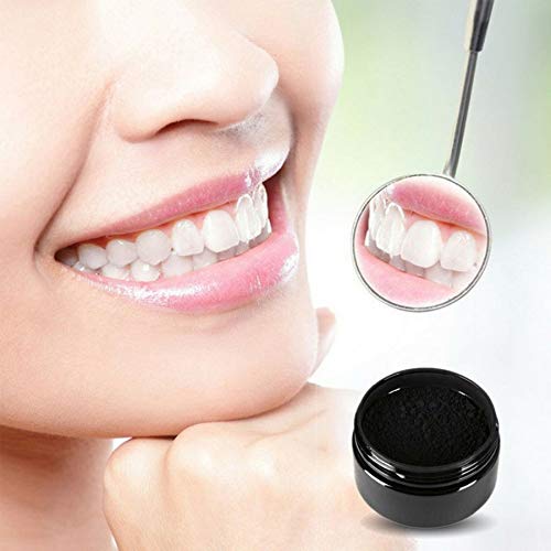 Branqueador de Dentes em Pó Carvão Ativado Profissional Natural Bambu - Higiene Oral e Limpeza das P
