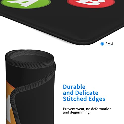 Video Game Controller Round For Gamer Throw Mouse Pad Office And Gaming Mousepad For Laptop, Computer And Pc #TOP3