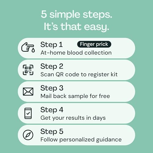 Image of Everlywell At-Home Celiac Disease Screening Test for Women and Men, Digestive Health Lab Tests with Accurate Results from CLIA-Certified Labs Within Days, for Ages 18 Plus