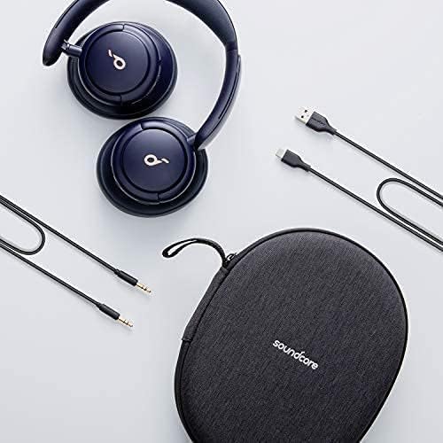 Soundcore Life Q30 Headphones and accessories in their carrying case