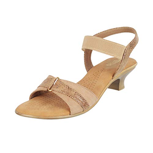 Image of Metro Women's Heeled Faux Leather Comfy Fashion Sandals