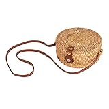 ✅Inneres geräumiges Inneres Aufbewahrungsmaterial: Hier können Sie viel Material, ein Mobiltelefon, eine Brieftasche und kleine Accessoires verstauen: Das Lederknopf-Gehäuse erleichtert das Öffnen, hält die Tasche aber sicher geschlossen, sodass nichts herausfällt Farbe wird nicht schmutzig.