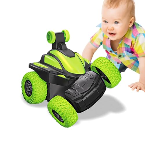 Nhujevkom Coche acrobático RC, Coche acrobático teledirigido - Coche de conducción de Doble Cara para Acrobacias y Deriva - Off Road Drift RC Race Flipping Car Toy con rotación de 360 ​​Grados para