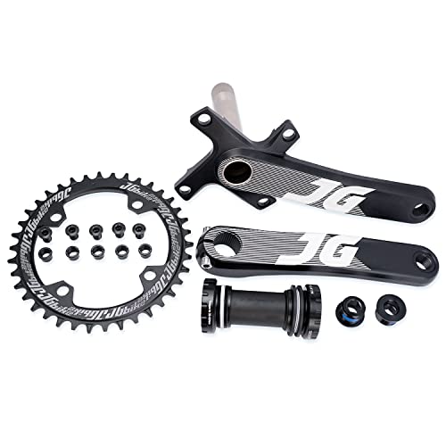 Jgbike Crank Arm Set Mountain Bike Crankset Arm Set 170Mm 104 Bcd With 68 73 Bottom Bracket Kit And Chainring Bolts For Mtb Bmx Road Bicyle,Compatible With Shimano,Sram,Fsa, Gaint #TOP4