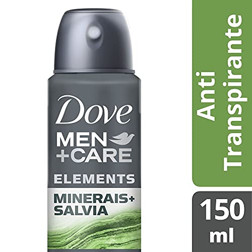 Desodorante Antitranspirante Aerosol Dove Men+Care Minerais + Sálvia 150ml, Branco