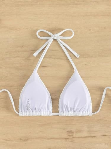 Women's Bathing Suit Halter Triangle Swimsuit Bikini Top2