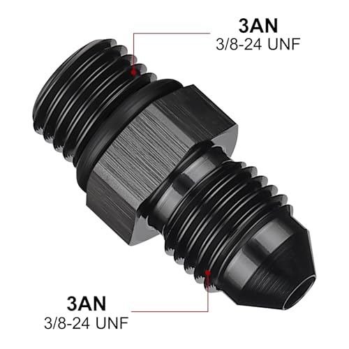 Image of EVIL ENERGY 3AN Flare to AN3 ORB Male O-Ring Fitting Adapter