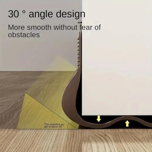 Singring Door Draft Stopper for Bottom of Door, 36 Inch Adjustable Under Door Draft Blocker Door Draft Stopper Insulator Door Sweep Weather Stripping Noise Stopper (Black)