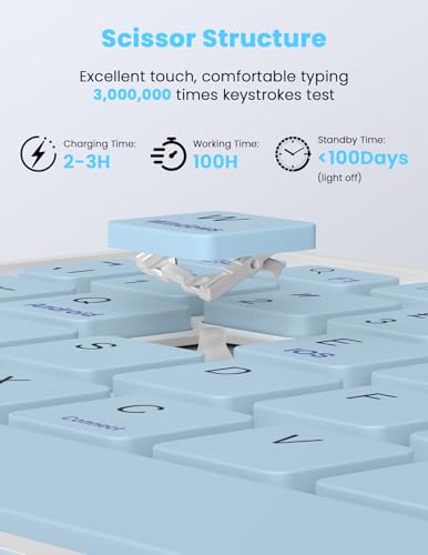Teclado Bluetooth con panel táctil SOPPY para controlar 3 dispositivos sin usar ratón 5