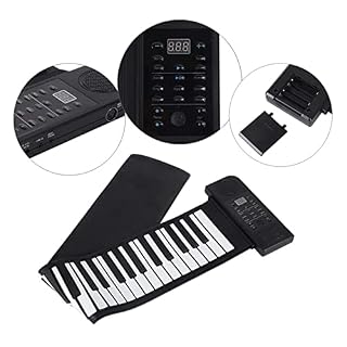 TSTS Piano électrique Pliable Panorable Électronique Flexible Electronic 61Key Piano Electronic Hand Roll Piano avec… - Les Beatles, Paul McCartney, John Lennon, RIngo Starr, George Harrison TSTS Piano électrique Pliable Panorable Électronique Flexible Electronic 61Key Piano Electronic Hand Roll Piano avec… – Image 2