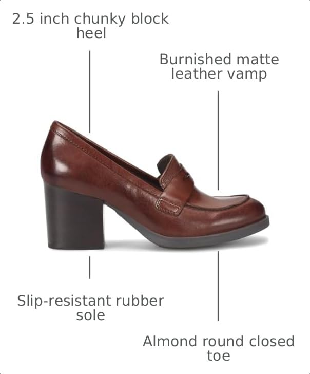 Image of SHODENSE Women Vintage Chunky Heel Loafers Pumps Platform Round Closed Toe Oxford Shoes Burnished Patent Matte Suede Slip On Dress Loafer Block Stacked Heels Office Formal Work Business 4-11 M US