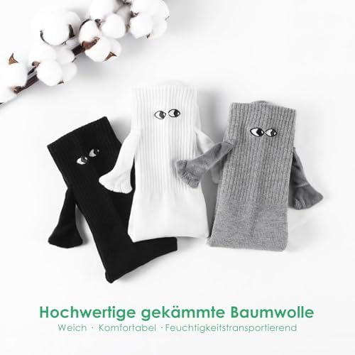 Chaussettes Magnétiques à Tenir Par La Main Chaussettes Drôles Cadeaux Pour Petit Ami, Couple, Meilleurs Amis