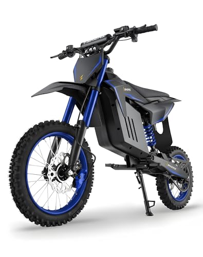 Image of Skeri Electric Dirt Bike for Adults & Teens, 14 inch /12 inch Fat Tire 3200W Motor 32MPH Off-Road EBike, 48V 21Ah Battery Hydraulic Disc Brakes Dual Suspension IPX5 Waterproof, Fit for Age 13+