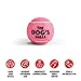 The Little Dog's Balls, Dog Tennis Balls, Pink 6-Pack, Strong Toy for Agility Training, Puppy Training, Play, Exercise & Fetch, 1.9 Inches Diameter