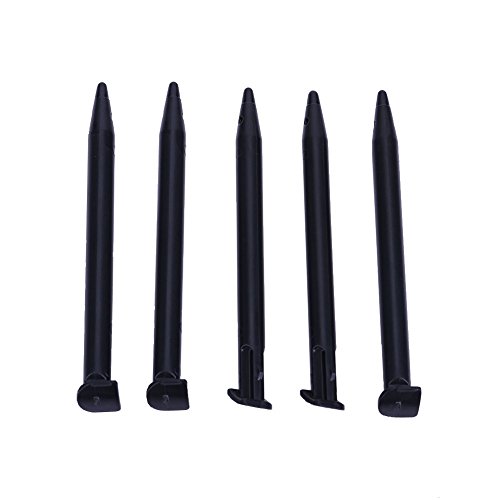 Amazingdeal Eingabestift für Nintendo 2DS, Metall, 5 Stück schwarz Schwarz