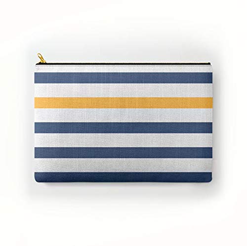 Preisvergleich Produktbild Kosmetiktasche mit Reißverschluss, Marineblau und Gelb