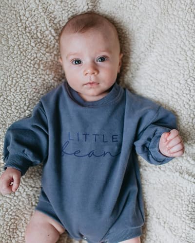 Little Bean Baby Outfit Infant Girl Boy Fall Clothes Little Peanut Embroidery Long Sleeve Romper Bodysuit Outfits2