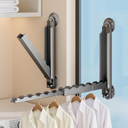 Accessoires de linge portable pour petit espace | Séchoir mural stable - 3