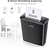 Bonsaii Paper Shredder for Home Use, 8-Sheet StripCut Home Office Shredder, CD/Credit Card Shredder Machine with Overheat Protection, 3.4 Gallons Wastebasket