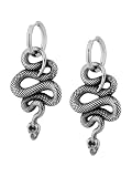 Hanary Boucles d'oreilles punk gothiques en forme de serpent pour femmes,...