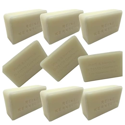 Schutzmarke WASSERROSE Wasserrose® 9x100g=900g KERNSEIFE DIY SEIFE REIN OHNE DUFT OHNE FARBSTOFFE OHNE PALMÖL OHNE EDTA MADE IN GERMANY
