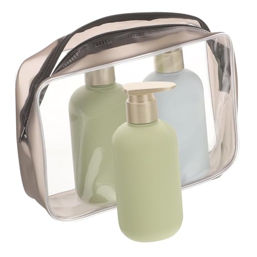 PACKOVE 3 Piezas botella de loción botella dispensadora de champú botella de champú y acondicionador tamaño botella de viaje botellas de viaje de plástico Educación física
