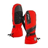 Spyder Mens Insulated Winter Ski Mitten, Spyder Red, M
