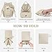 ZOMFELT Hiking Backpack for Women Men, 15L Lightweight Packable Backpack for Trip, Water Resistant Small Travel Backpacks, Foldable daypack for Hiking, Walking, Cycling, Camping, Beige