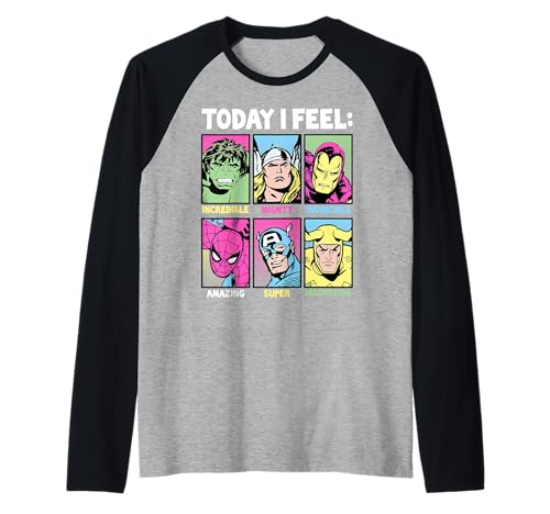 T-shirt raglan Marvel Avengers Today I Feel idéal pour vos sorties pop culture