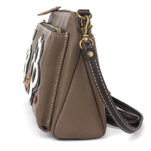 Image of CHALA RFID Protected Vegan Leather Deluxe Crossbody Bag with Adjustable Straps