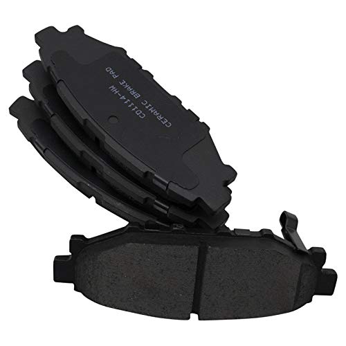 Image of TRQ Rear Brake Pad and Rotor Set Ceramic G Coated Rotors Compatible with 2016 Subaru WRX