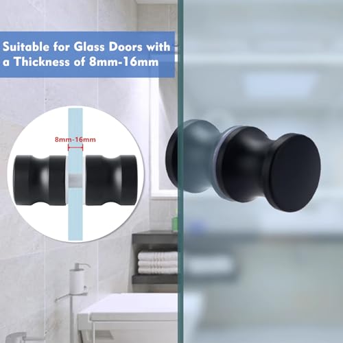 STCRERAG 2 Packs Shower Door knobs - Image 4