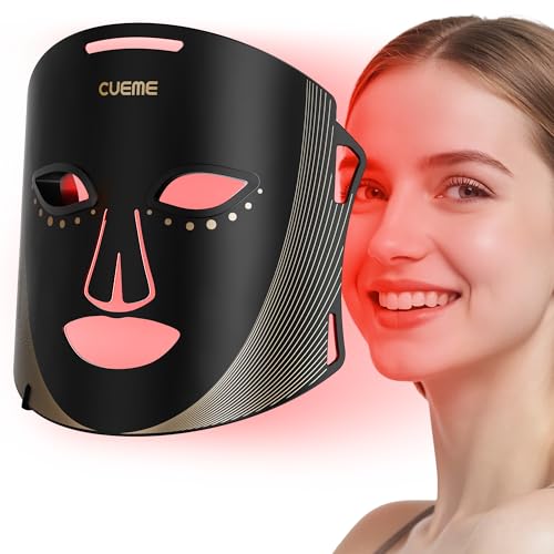 CUEME Red Light Therapy for Face, FDA-Cleared LED Light Therapy Mask for Wrinkles, Acne Treatment, and Skin Care, Portable Facial Mask for Women - Mom, Sister, Girlfriend, and Wife