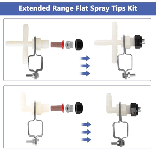 Image of Spray Boom Repair Kit Sprayer Parts Including 8001-VS Tips Screens Clamps