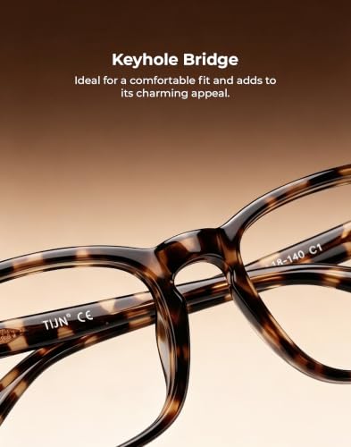 Image of TIJN Blue Light Blocking Glasses for Women Men Square Frame Nerd Eyeglasses Anti Blue Ray Computer Screen Glasses