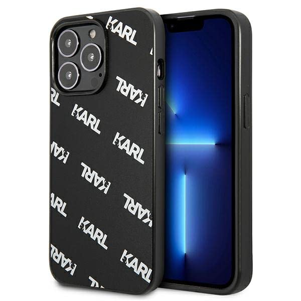 Karl Lagerfeld KLHCP13LPULMBK3 Coque de protection intégrale pour iPhone 13 Pro / 13 6,1" Noir