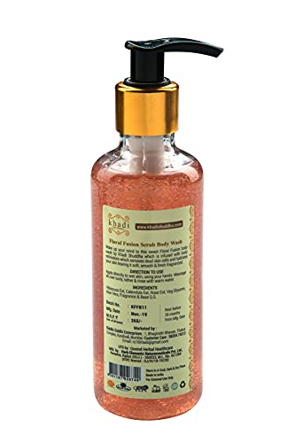 Image of Khadi Suddha Floral Fusion Scrub Body Wash, 210 ml