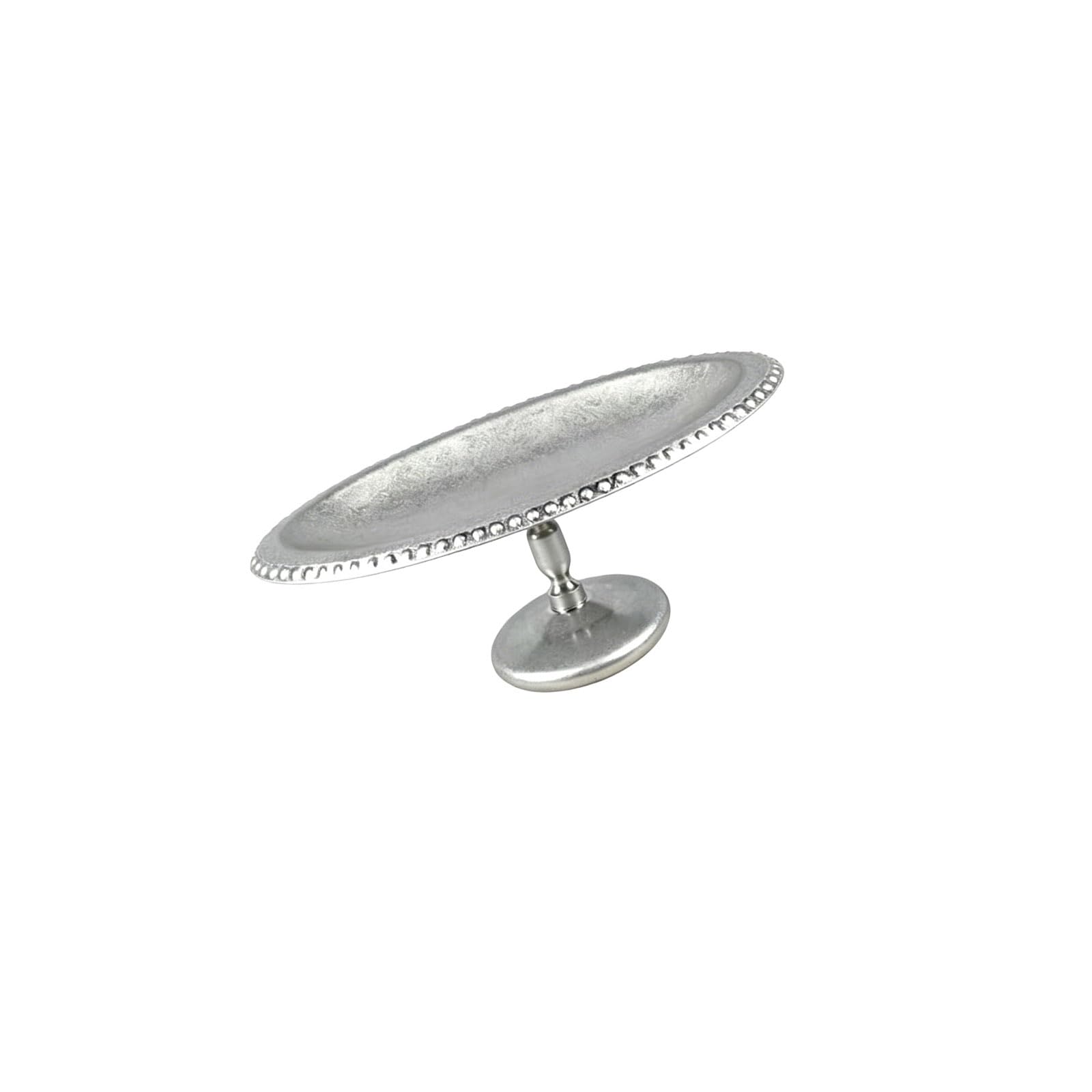 ZEPFJHE Modern Footed Bowl Stainless Steel Serving Plate with Pedestals Base for Displaying Delicate Desserts Multipurpose High Foot Serving Bowl
