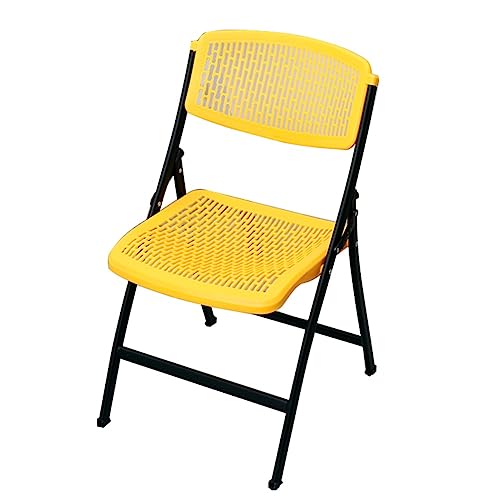 Silla plegable portátil, 300 libras, acero ligero, diseño para el hogar, oficina, bodas, fiestas y eventos al aire libre, fácil de llevar, color negro