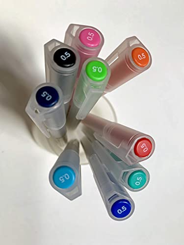 Muji Gel Ink Ballpoint Pens [0.5Mm] 9-Colors Pack #TOP2
