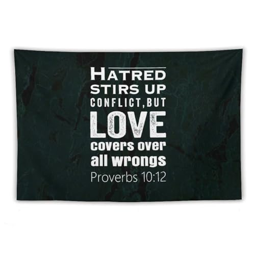 Tapiz de pared con Proverbios 10:12 para decorar tu salón con mensajes inspiradores