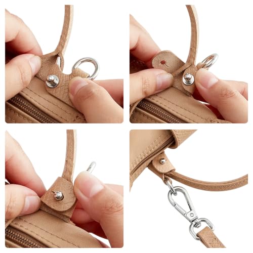 Image of Jiesinlov Leather Bag Shoulder Strap Replacement Crossbody Adjustable Conversion Kit Fit for Mini Pouch