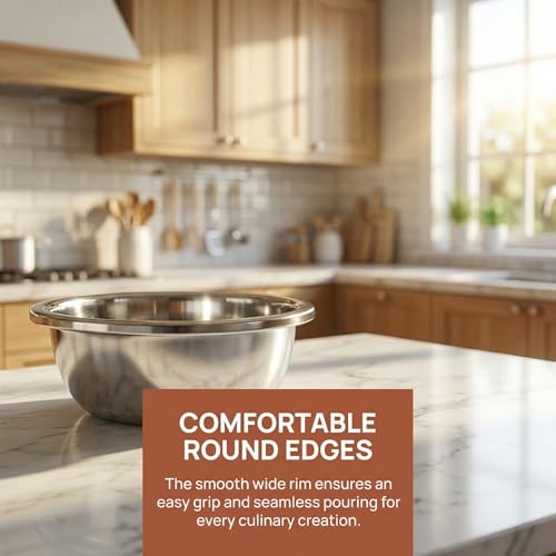 Set de 3 Tazones de Acero Inoxidable 15 Quart miniatura 6