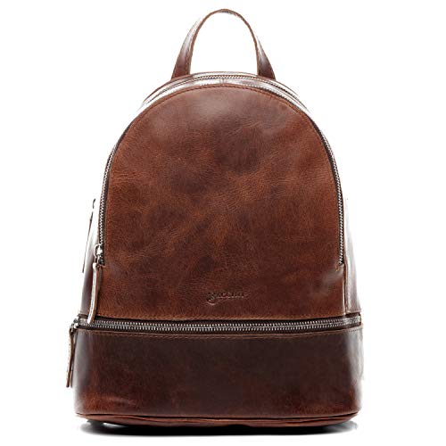 Grand sac à dos en cuir pour femme DINA BACCINI idéal business et ville