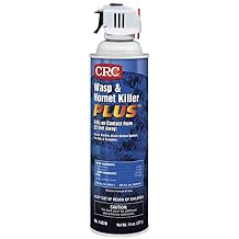 CRC 14010 Wasp and Hornet Killer Plus, 20 Ft Spray, Instant Knockdown, 14oz, [12 Pack]