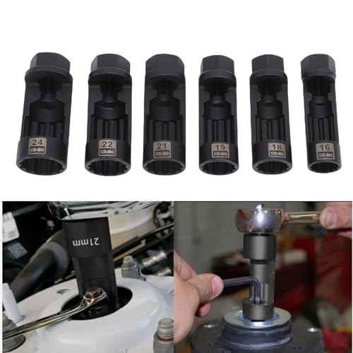 Kit de llaves de vaso para extracción de tuercas de puntal con diseño de ventana abierta 3